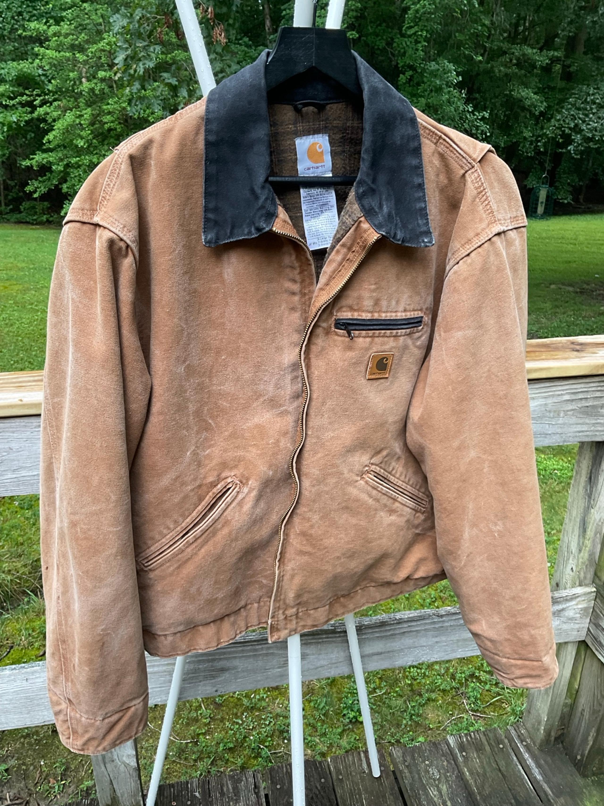 VTG Detroit Jacket Men’s XL REG J97 BRN Brown Blanket Lined Y2K Mexico - Carhartt