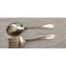Vtg. Gumps Sterling Child's Spoon and Fork Set 28.60g 4.5 Mid Century Plain