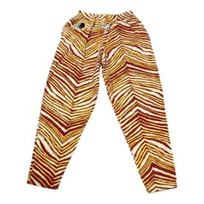 Vintage Washington Redskins Zubaz Size LARGE Felt Patch Zebra Stripes