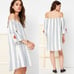 Tularosa Linen Sara Dress in Blue Chambray Stripe Size Large