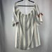 Tularosa Linen Sara Dress in Blue Chambray Stripe Size Large