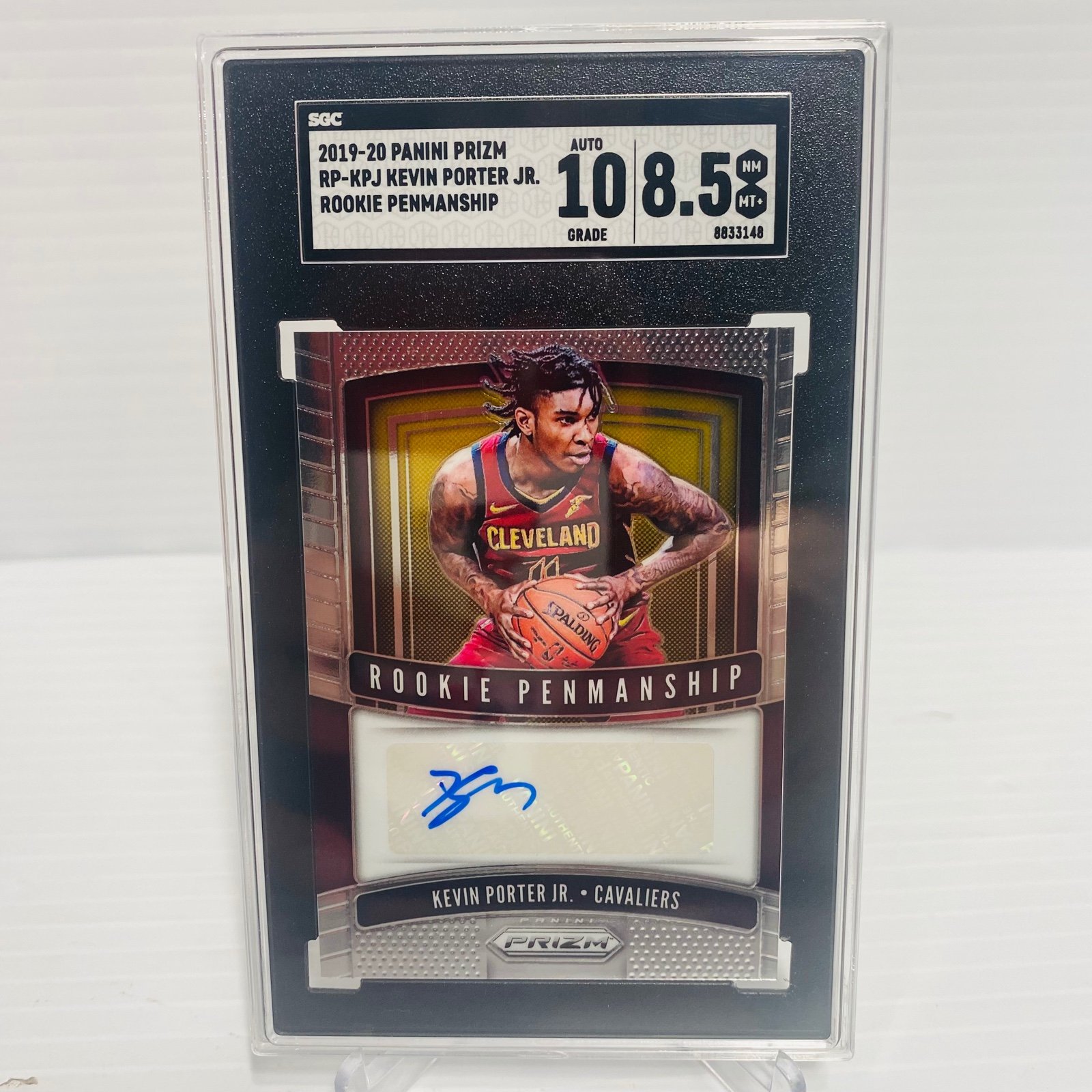 2019 Panini Prizm Rookie Penmanship Kevin Porter Jr #RP-KPJ Auto RC SGC 8.5