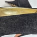 Vintage 90s Escada Black Suede Studded Heel Pumps Shoes Womens Size 7.5