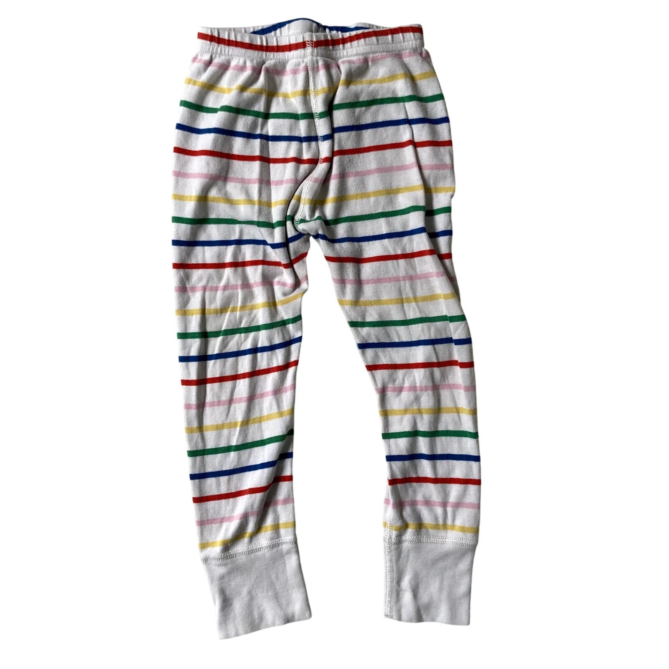 Hanna Andersson Rainbow Stripe Wiggle Pants - 3T or 90cm