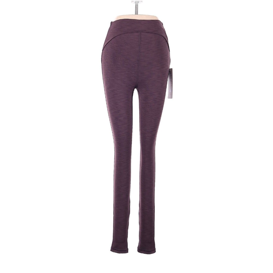 LULULEMON ATHLETICA Heathered Currant Power Within SHR Pant 28 Leggings - US 6