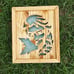 Handcrafted wooden Elsa cut out light box
