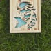 Handcrafted wooden Elsa cut out light box