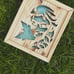 Handcrafted wooden Elsa cut out light box