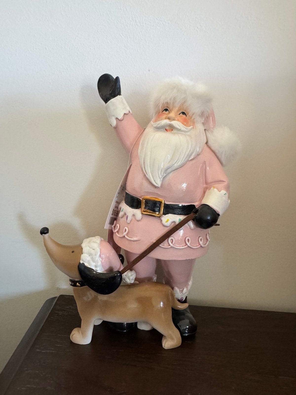 Bella Lux Santa with Dachshund Dog