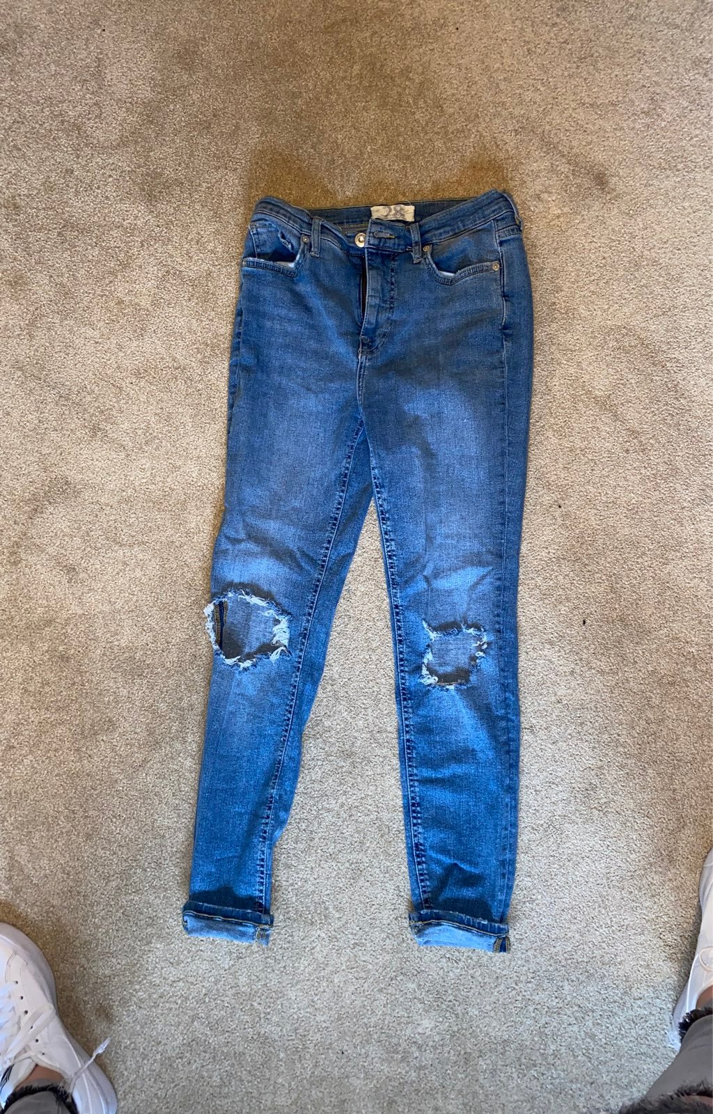 Free people medium wash jeans