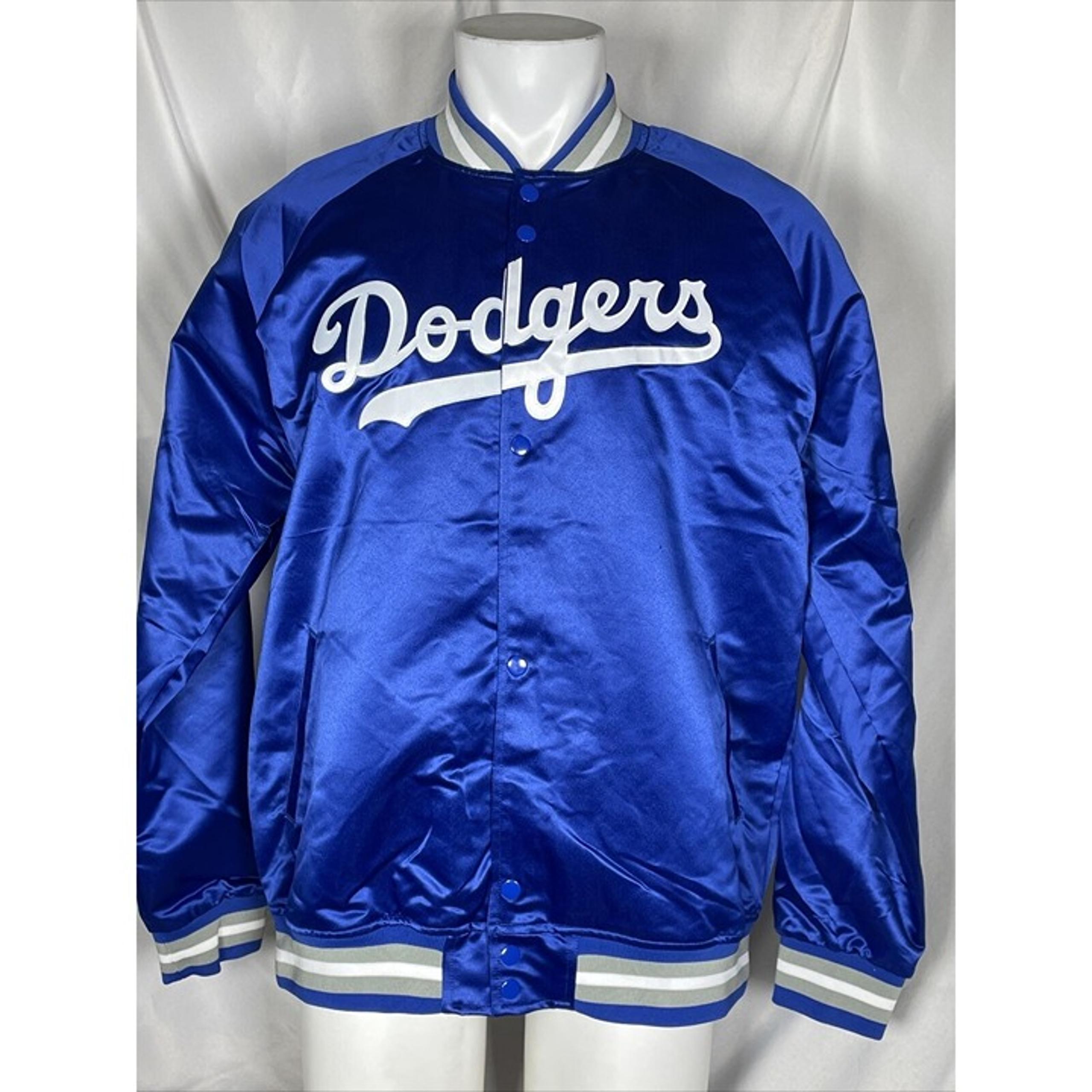 Los Angeles Dodgers Mitchell & Ness Lightweight Satin Full-Snap Jacket Men's XL