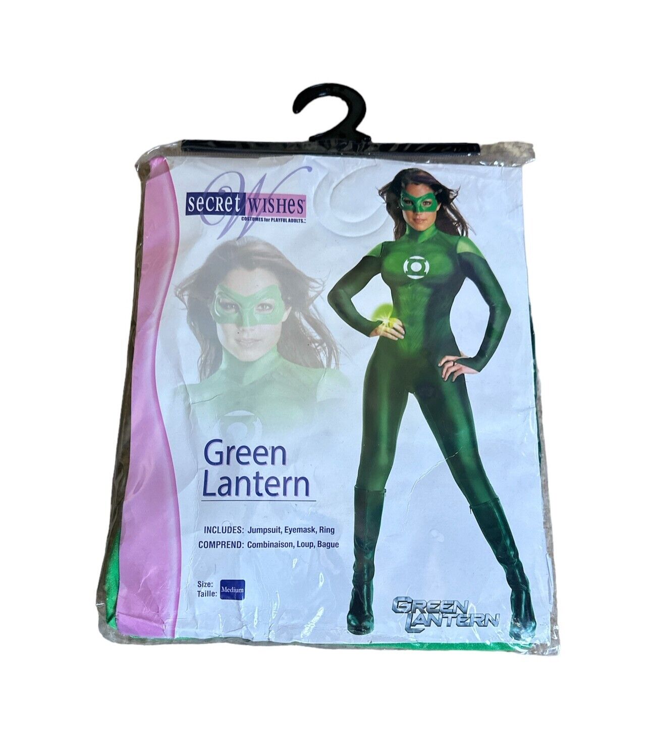 Secret Wishes Green Lantern Adult Super Hero Costume Green Medium