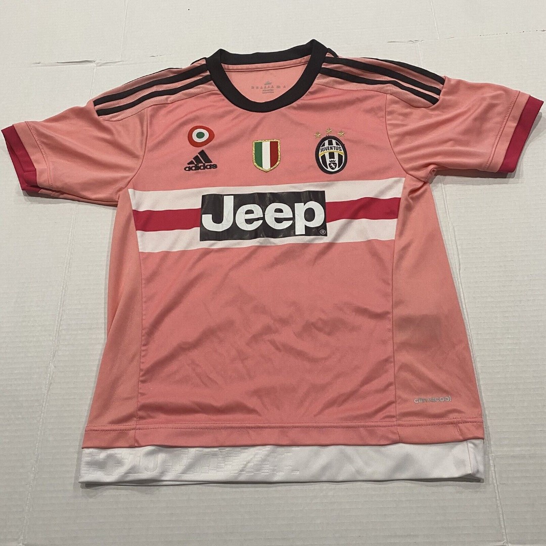 Adidas Climacool Alvaro Morata #9 Juventus Pink Jersey Youth Size 26 *Read*