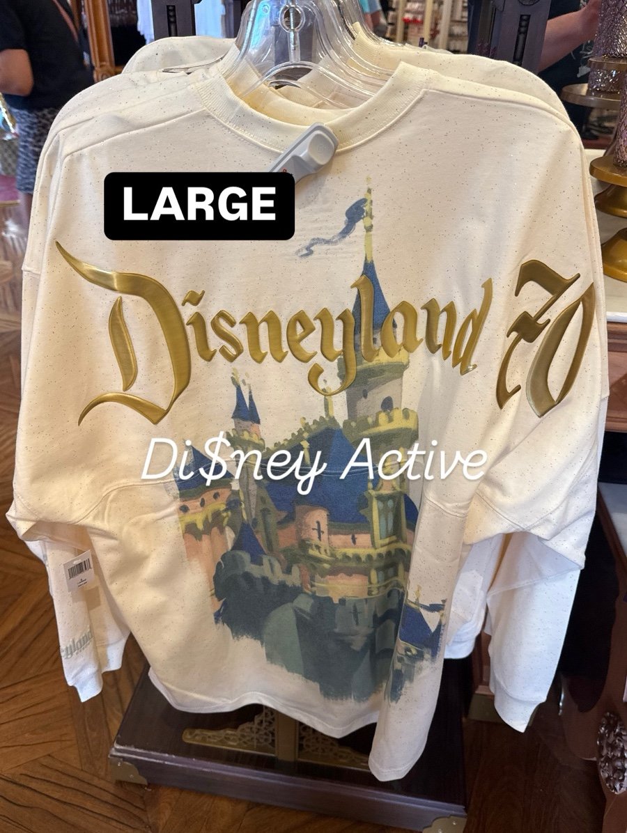NEW Disney Parks Disneyland Castle 70th Anniversary Spirit Jersey