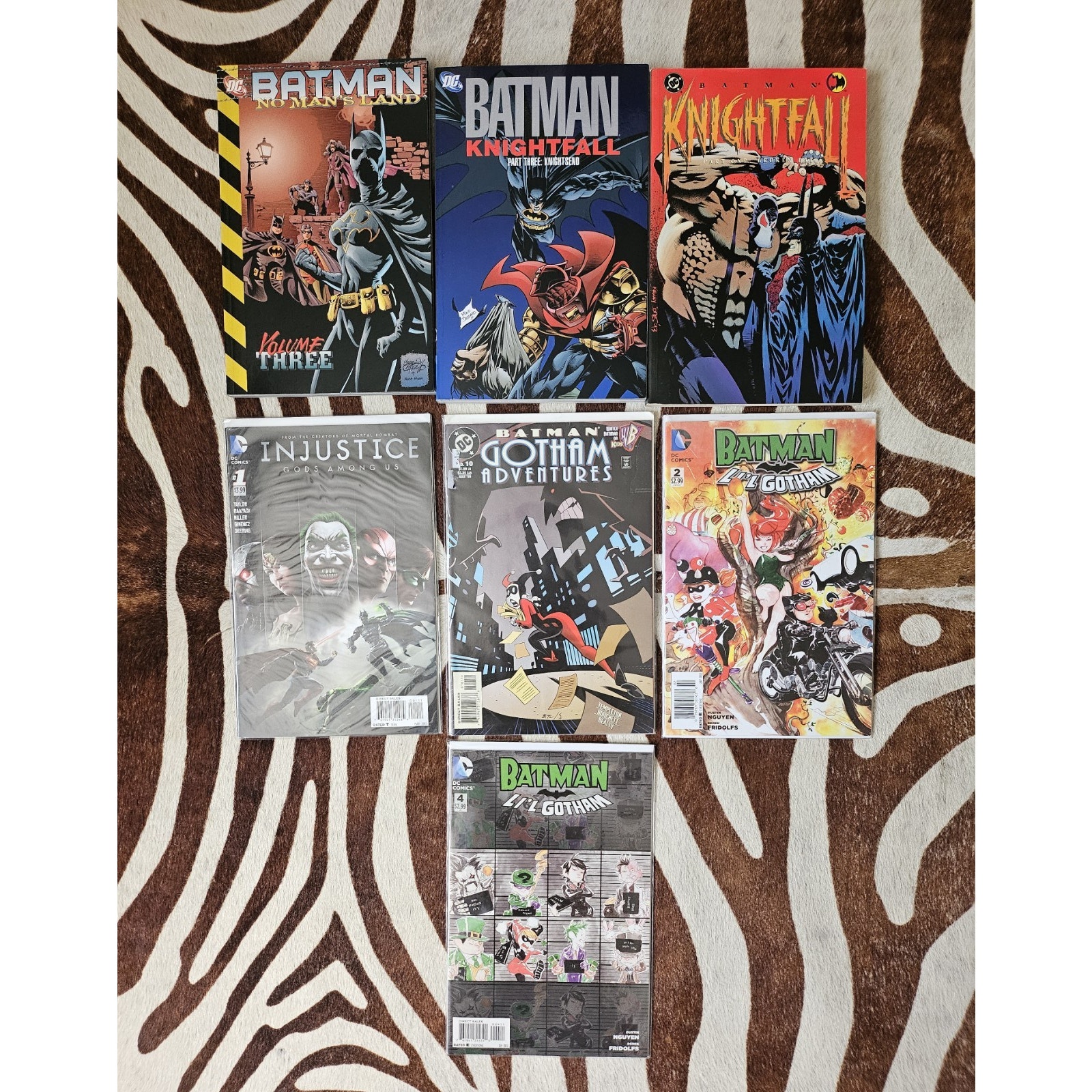 Batman: KNIGHTFALL 1/3, No Man's Land, Gotham Adventures, Lil Goth, Injustice