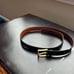 Mens belt, Coach, size 40 black leather brass buckle