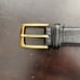 Mens belt, Coach, size 40 black leather brass buckle