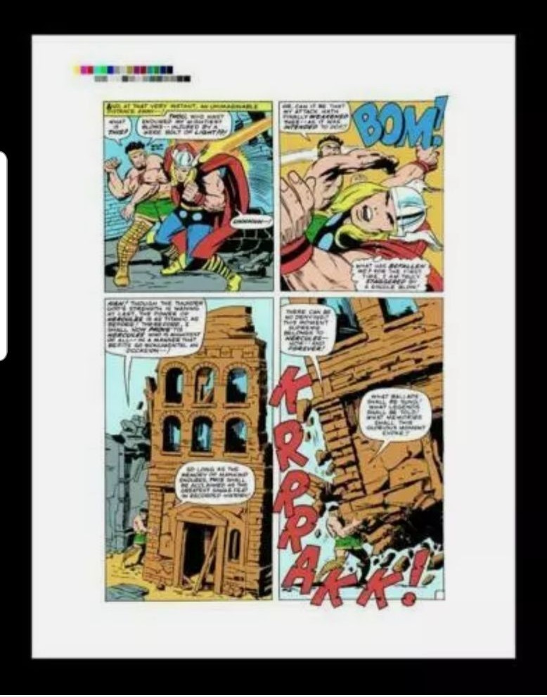 Jack Kirby Marvel Comics Thor Journey Into Mystery #120 Pg #11 Production Proof