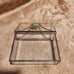 Vintage Stained Glass Trinket Box With Iridescent Glass Detail Artisan Made Ecle