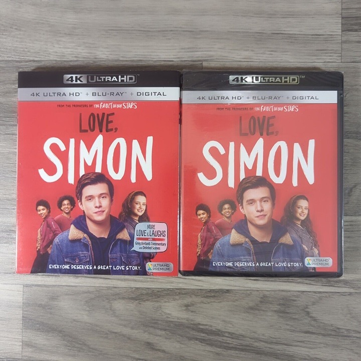 Love Simon 4K Ultra HD Blu-Ray Digital 2018 Gay Interest Brand New Sealed