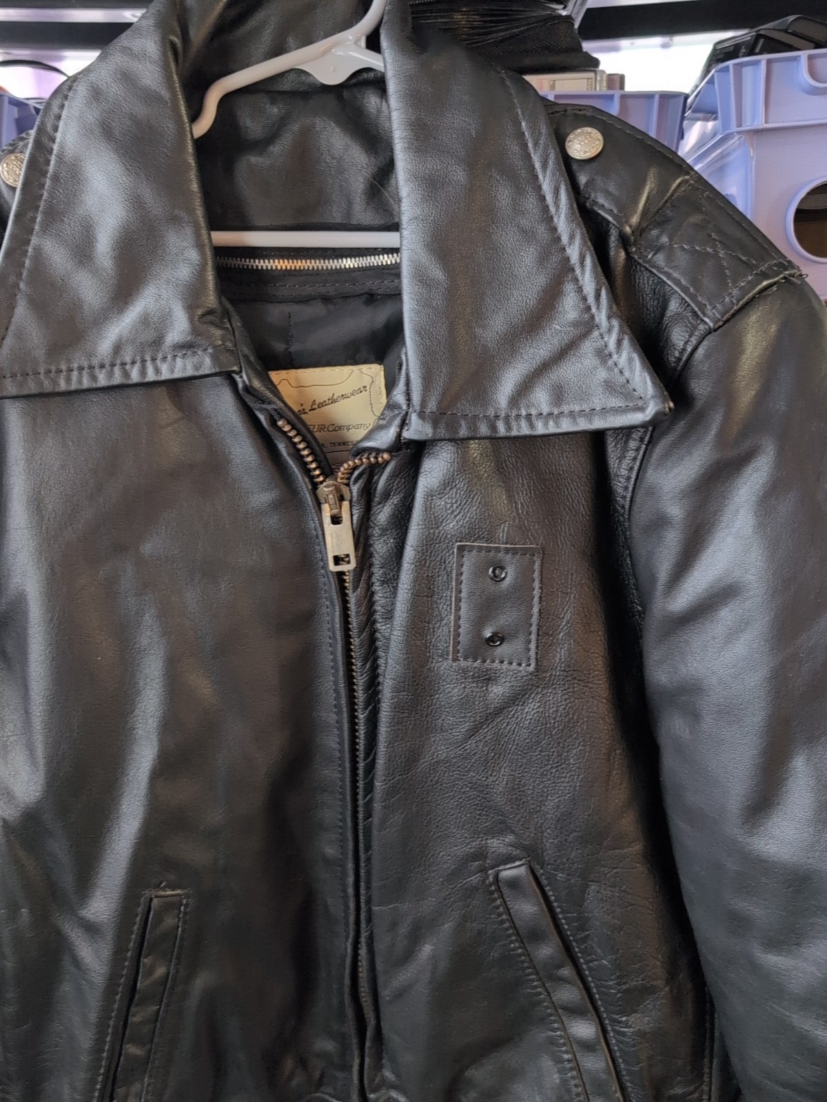 Taylor's Leatherware retired dark brown Leather Police