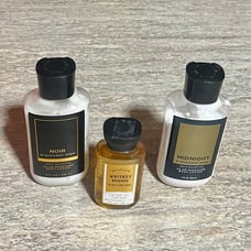 Bath & Body Works Whiskey Reserve Shower gel and Noir & Midnight lotions for Men