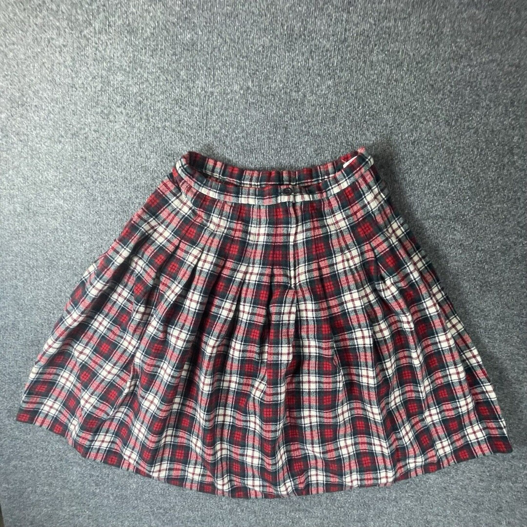 Pendleton Skirt Womens 16 Petite Red Green Plaid Authentic Dress Macduff Tartan