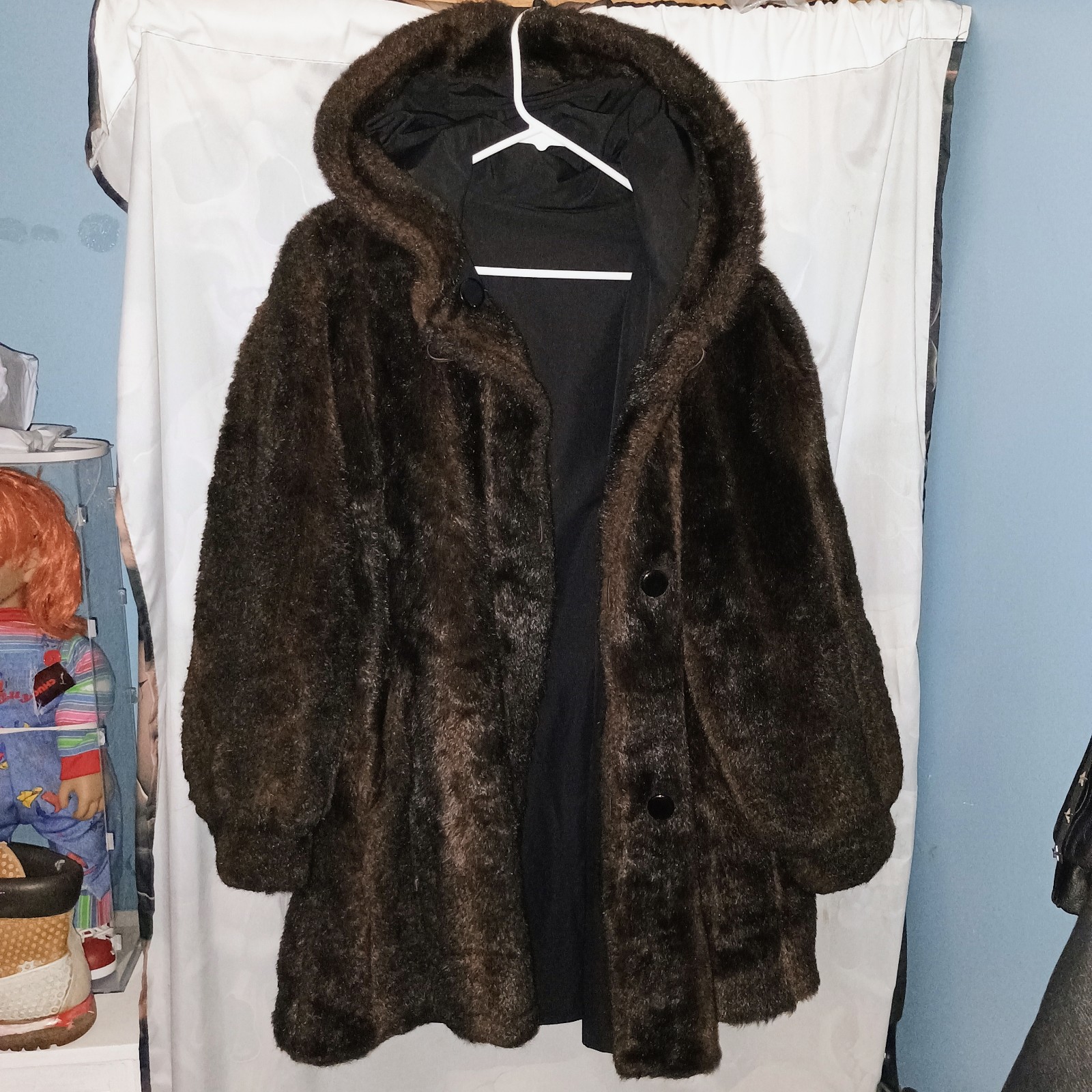 Faux Fur women's coat size Large-XLarge