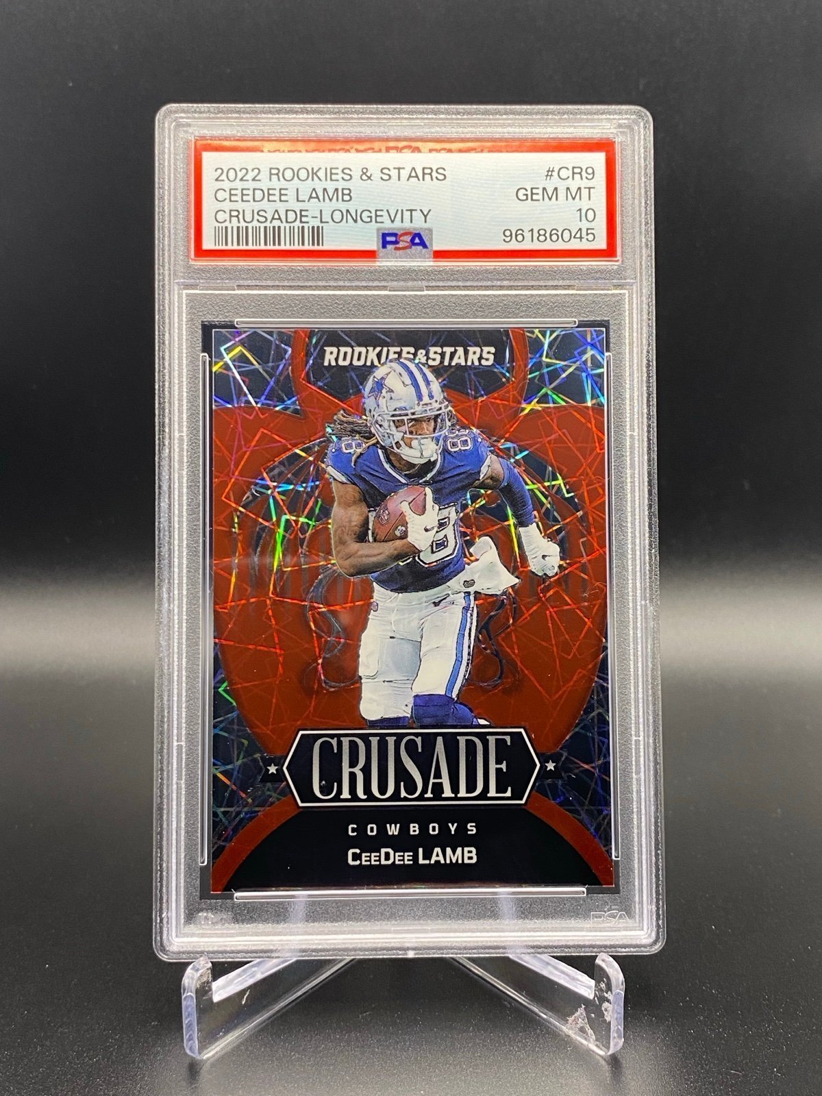 2022 Rookies and Stars Ceedee Lamb Crusade Longevity /80 #CR9 PSA 10 POP 1