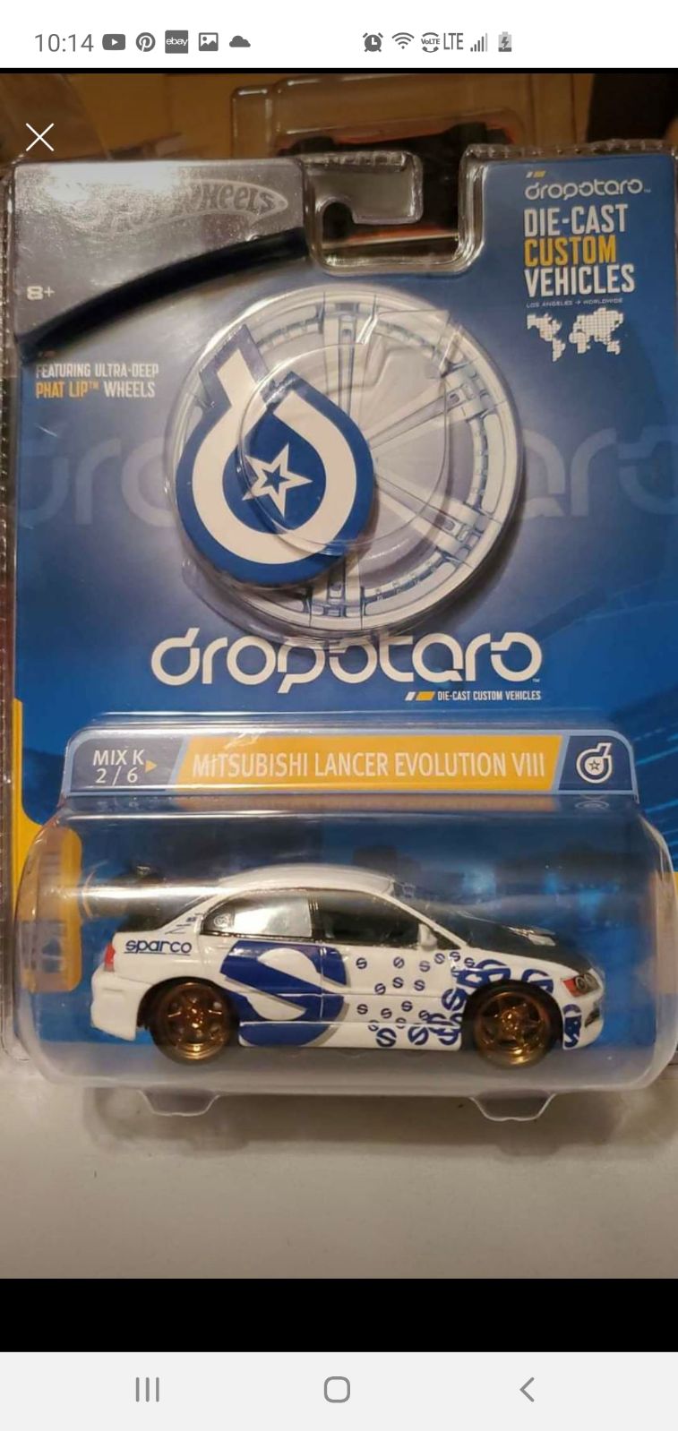 Dropstar Mitsubishi evo hotwheels