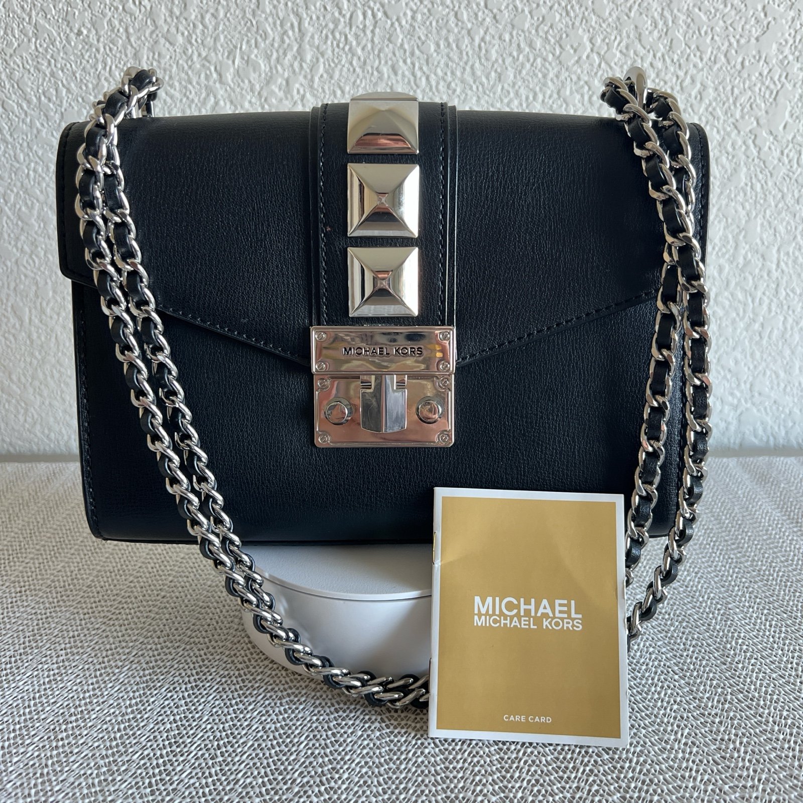 Silver Studded Michael Kors Crossbody