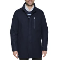 Calvin Klein Wool Blend Overcoat Men's XXL Blue Outerwear Classic Winter Coat