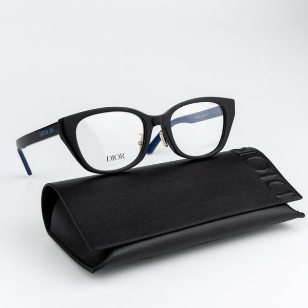 NEW Dior LAPARISIENNEDIORO S4F 1000 Black Blue Women Eyeglasses