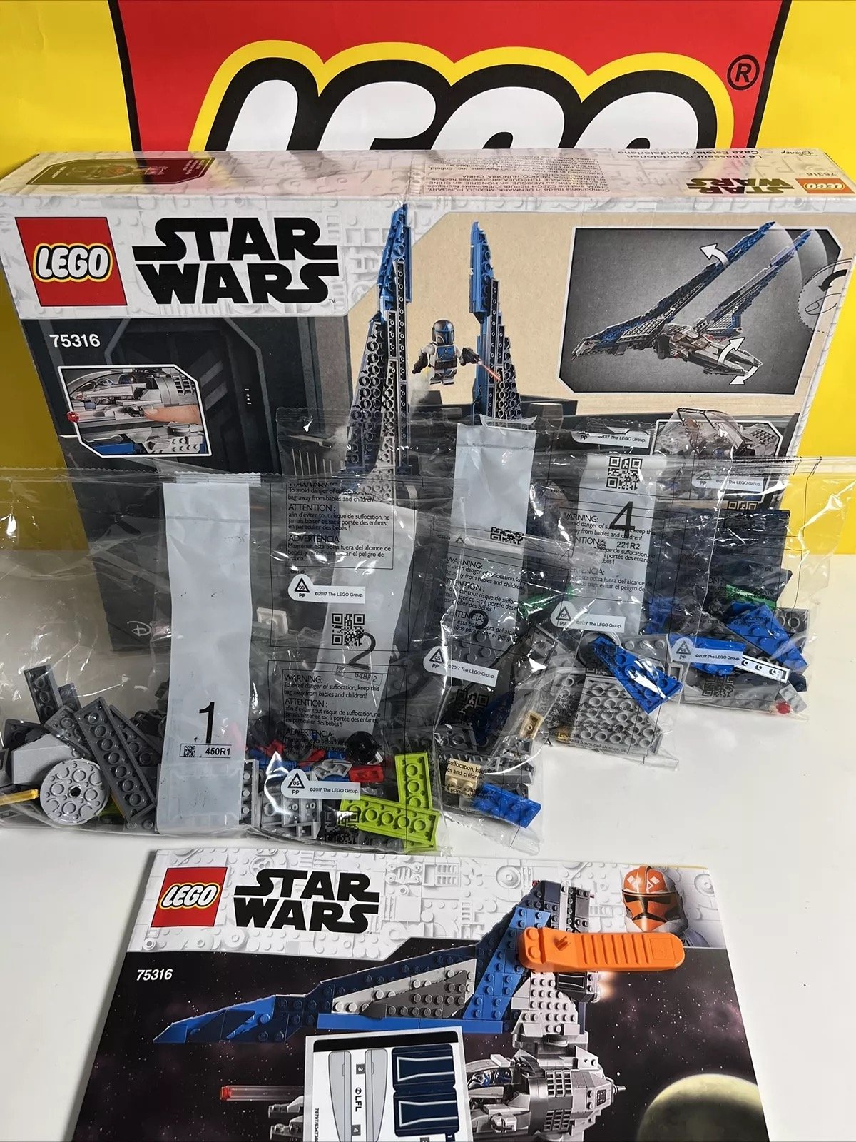 LEGO Star Wars: Mandalorian Starfighter - NEW - NO MINIFIGURES/NO BOX (75316)