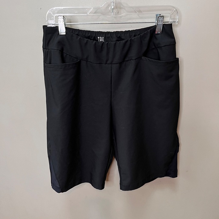 Tail White Label Black Active Shorts- Size 8