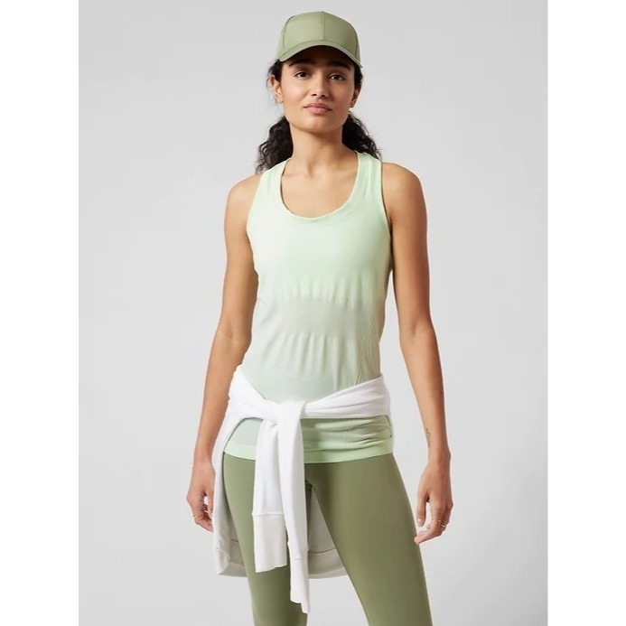 Athleta Momentum Tank Calypso Mint Sleeveless Athletic Top Green NEW Small