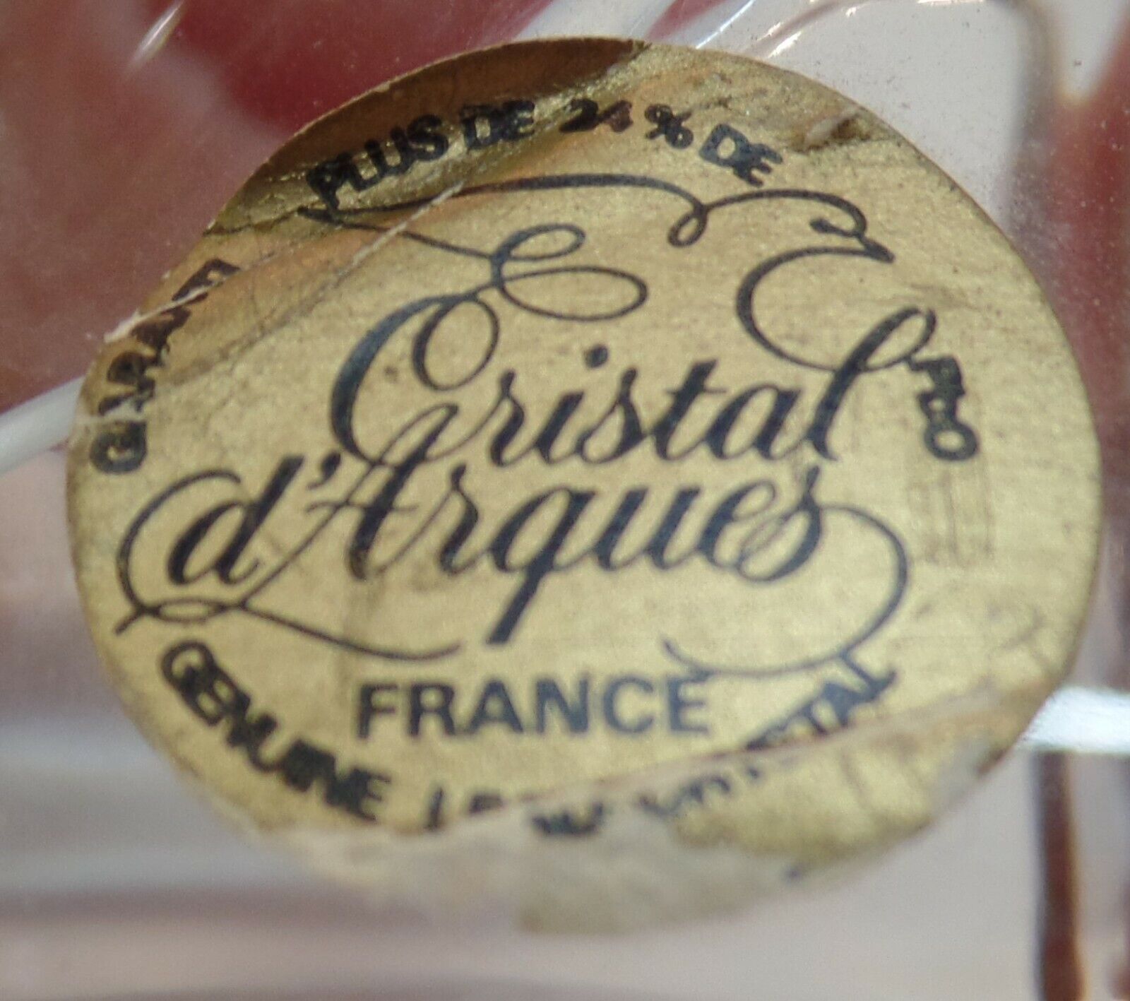 Cristal dArques.FRANCE Garanti Plus De 24% Lead Crystal Saxophone 9 Tall