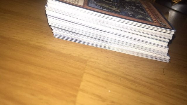 Bulk of 100 Yugioh cards.