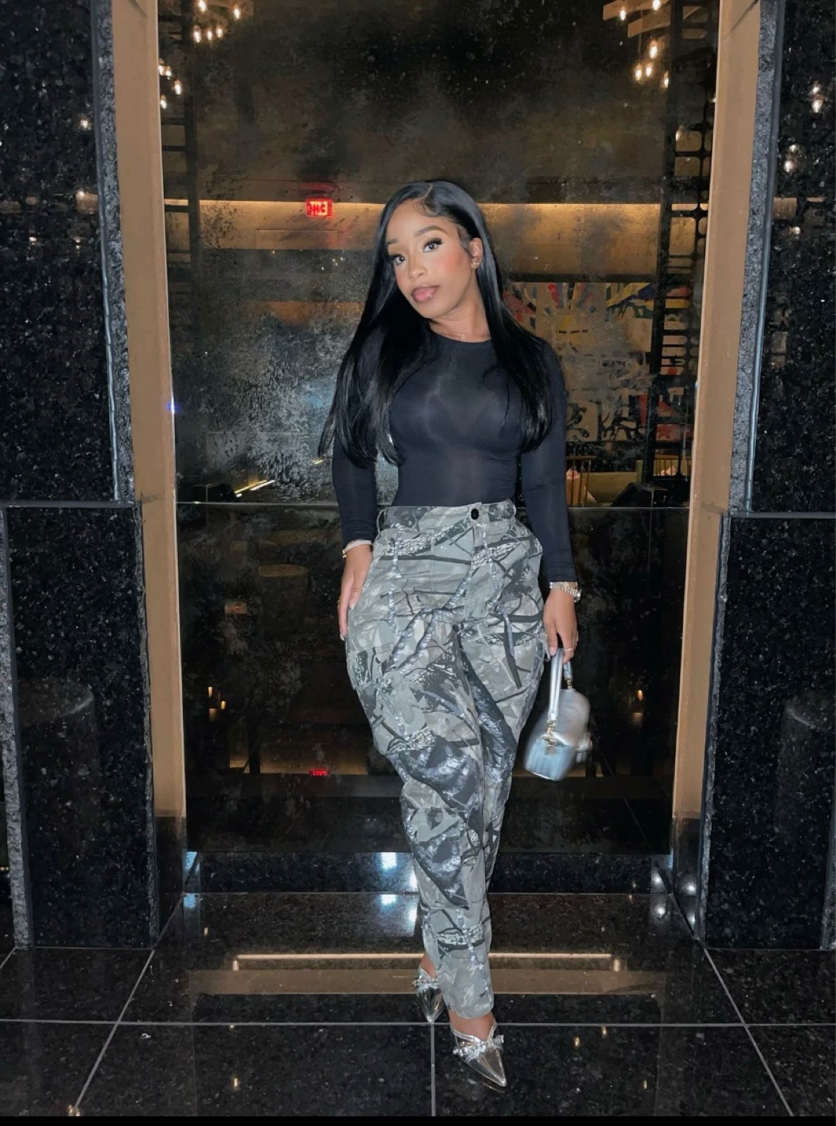 Camo High Waisted Pants