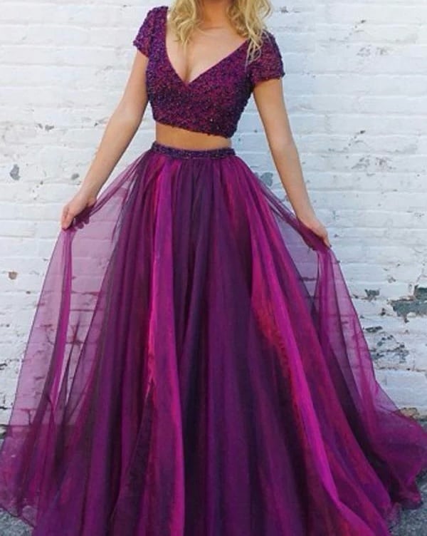 Sherri Hill two-piece prom dress