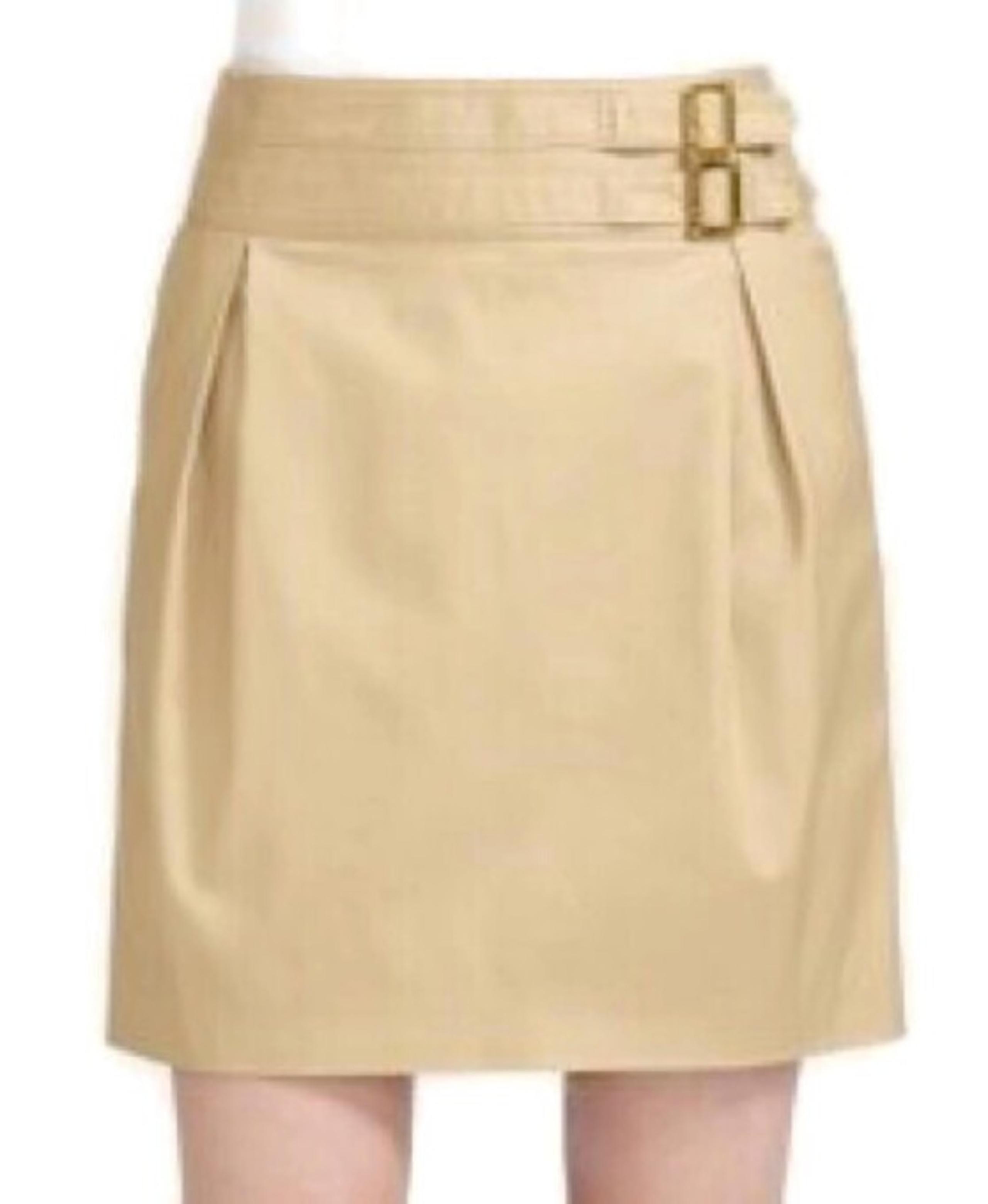 Tory Burch Seymour Mini Skirt in Italian Khaki
