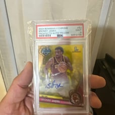 2023 bowman U chrome Bronny James auto psa 9