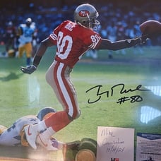 Jerry Rice Autographed 16x20 Beckett Certified