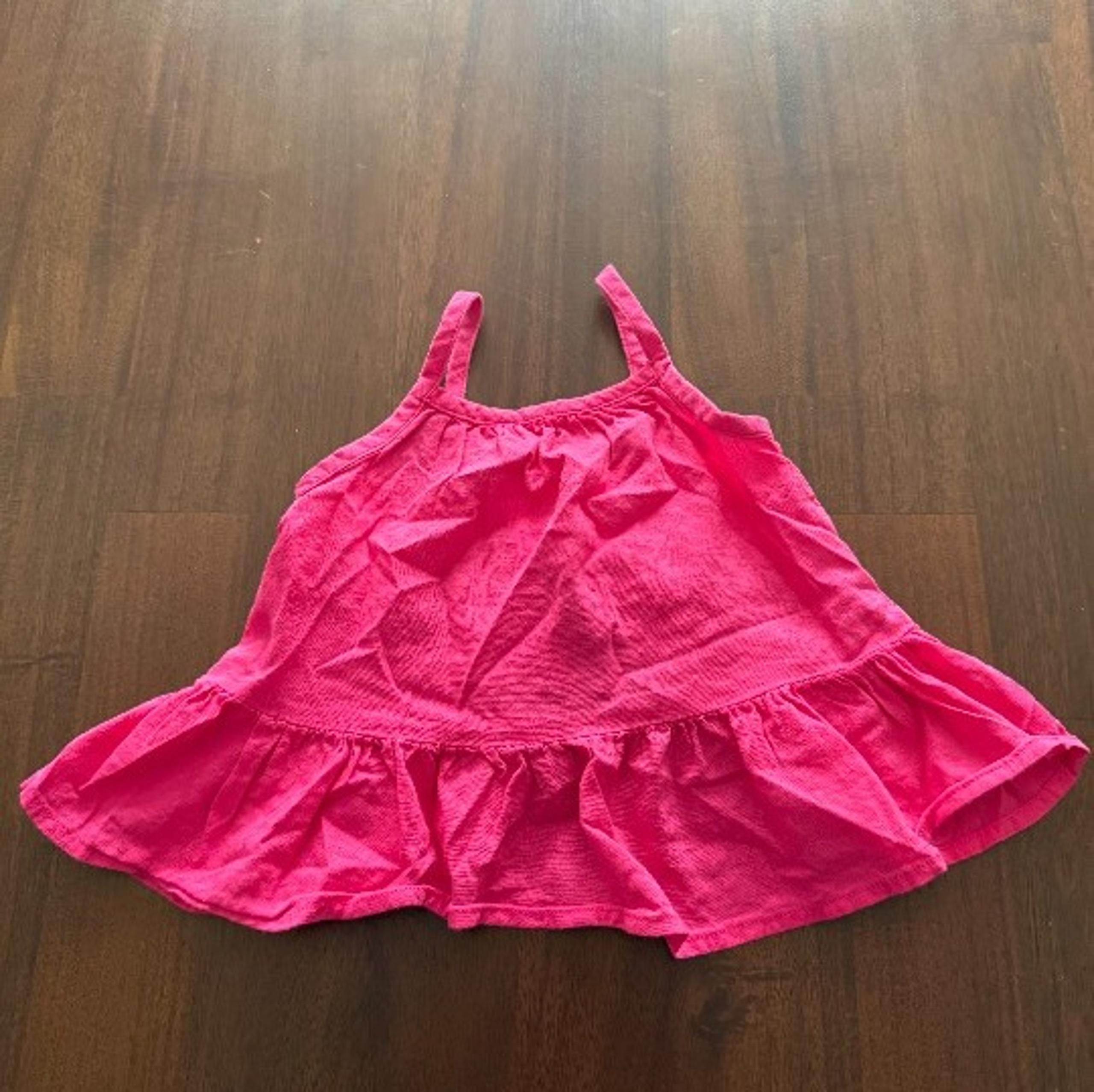 Okie Dokie Open Back Sleeveless Shirt Girls 6m