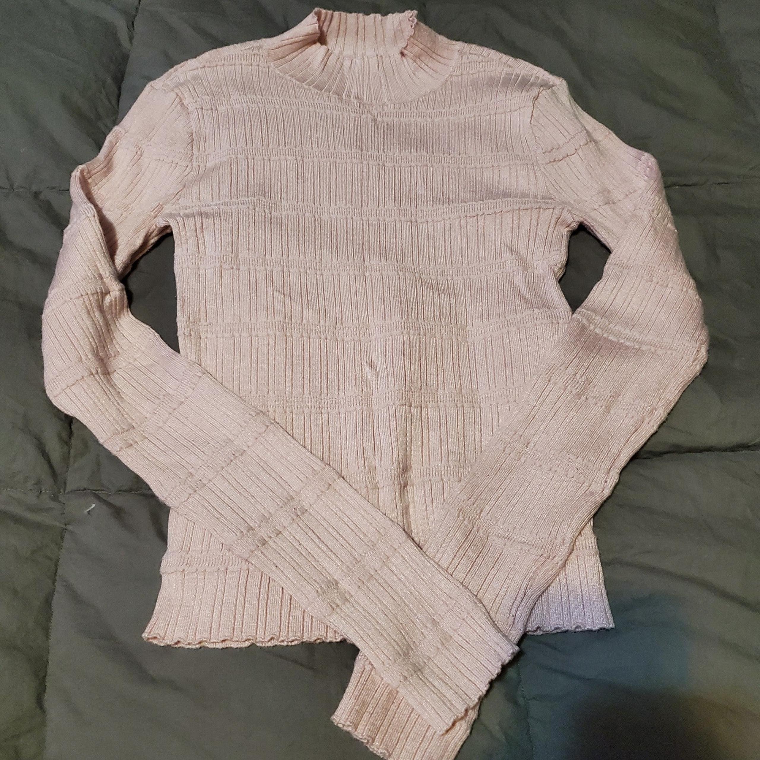 Freshman junior size long sleeve pink sweater