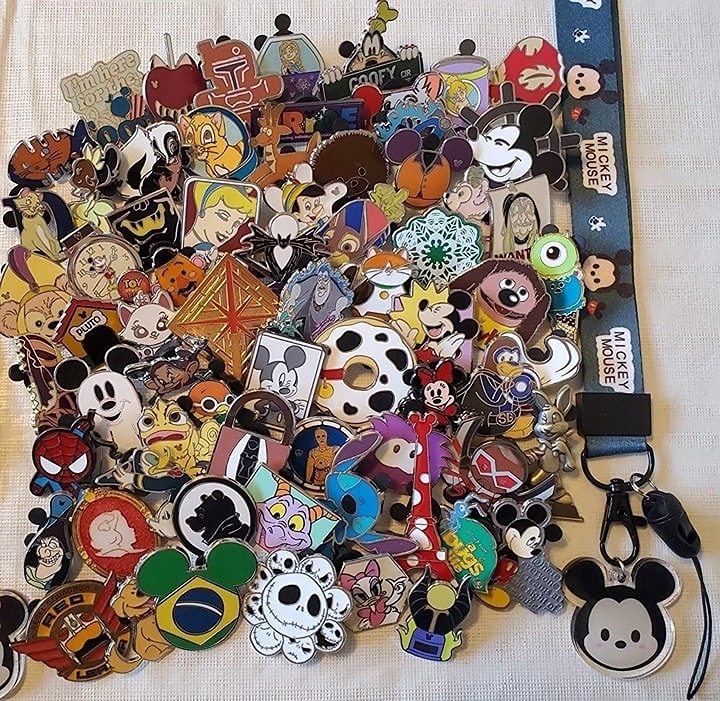 No Doublesc CoaALoty PDISNEY TRADING PINS 50 LOT, NO DUPLICATES, + Free Mickey L