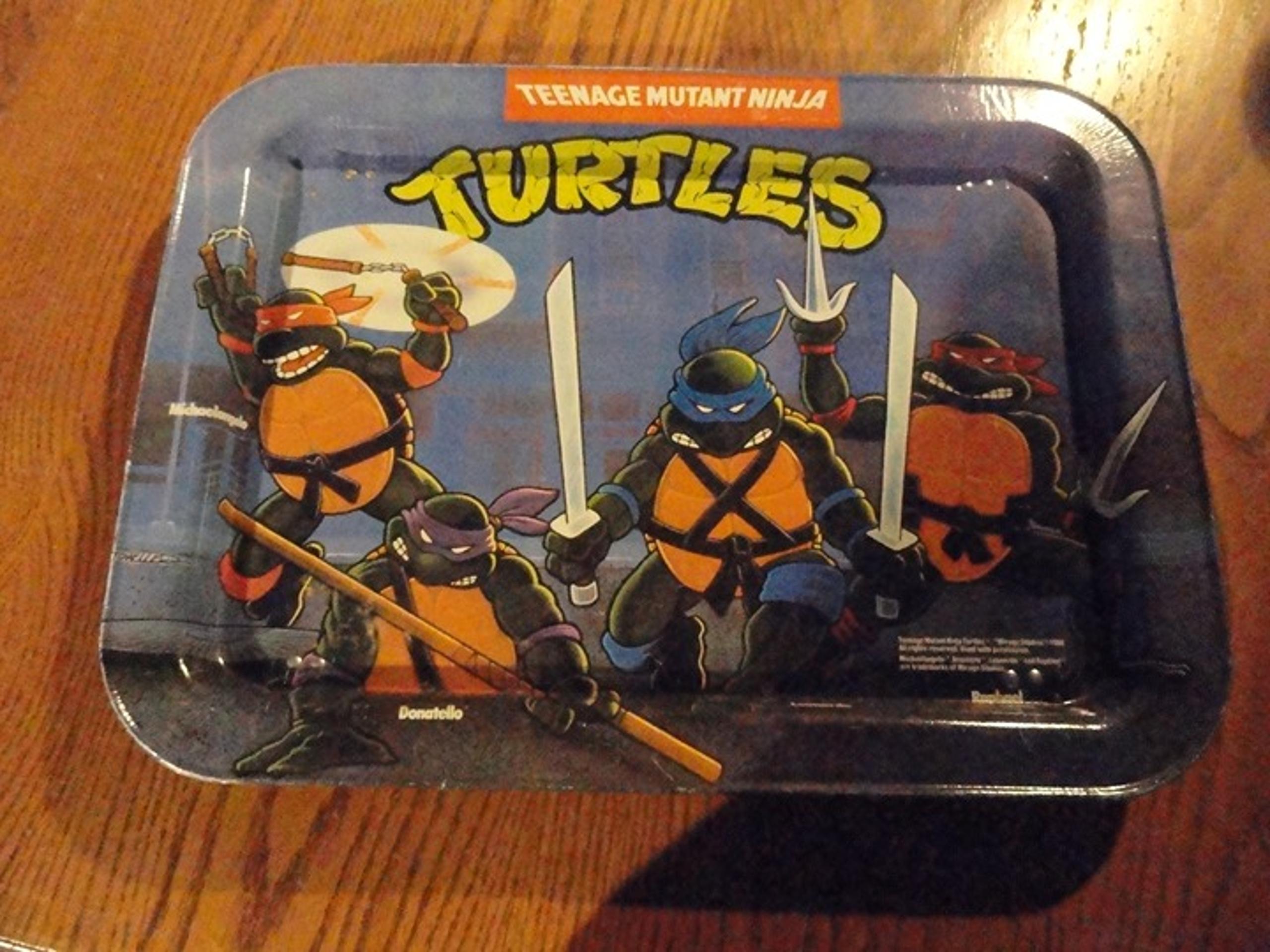 Teenage Mutant Ninja Turtles Vintage 1988 Mirage Studios Metal TV Tray
