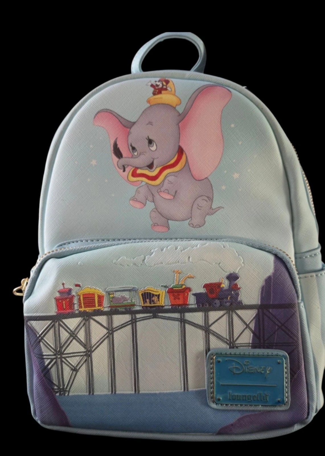 Loungefly Dumbo 80th Anniversary Soaring Dumbo Mini-Backpack. New