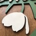 Welcome Round House Door Hanger Wooden Tulips Sign