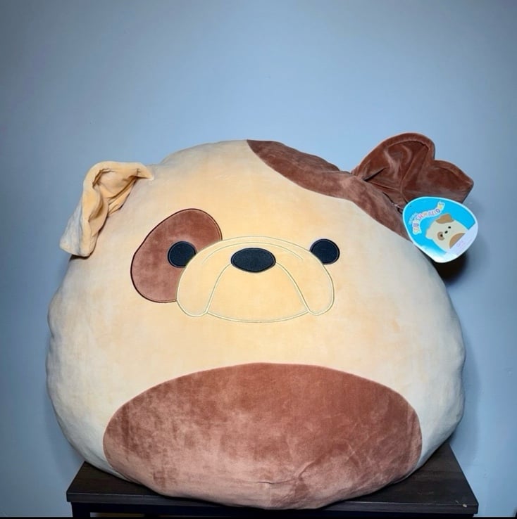 NEW Squishmallow GRIZ  the BULDOG 24” Jumbo HTF